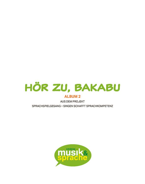 Produktbild: H&ouml;r zu, Bakabu - Album 2 (inkl. 2 Audio-CDs)