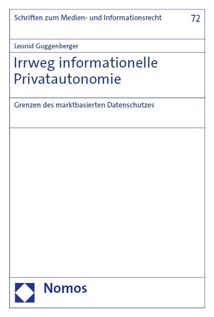 Produktbild: Irrweg informationelle Privatautonomie