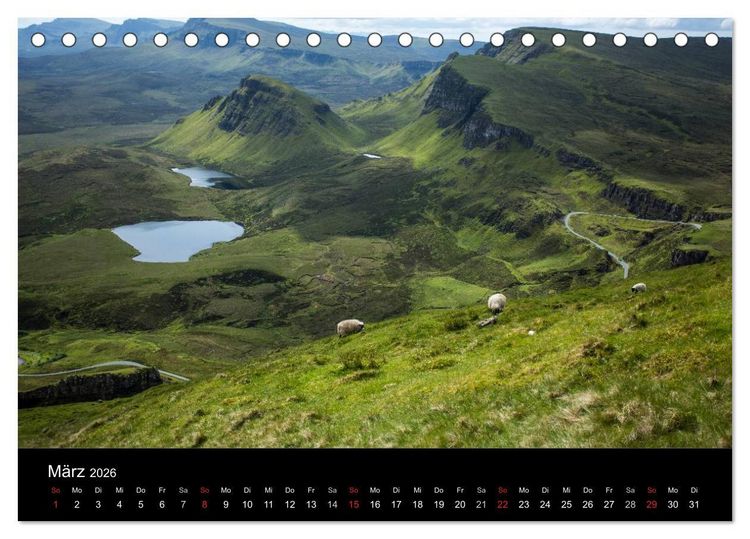 Produktbild: Isle of Skye - Schottlands Inseln (Tischkalender 2026 DIN A5 quer), CALVENDO Monatskalender