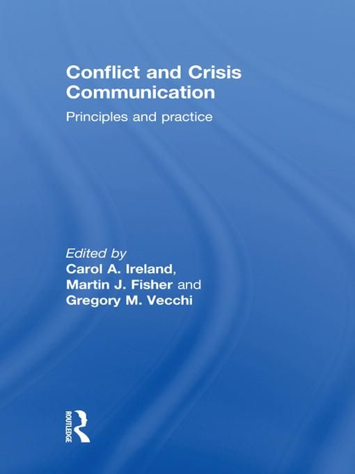 Produktbild: Conflict and Crisis Communication