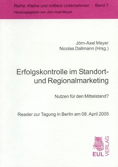 Produktbild: Erfolgskontrolle im Standort- und Regionalmarketing