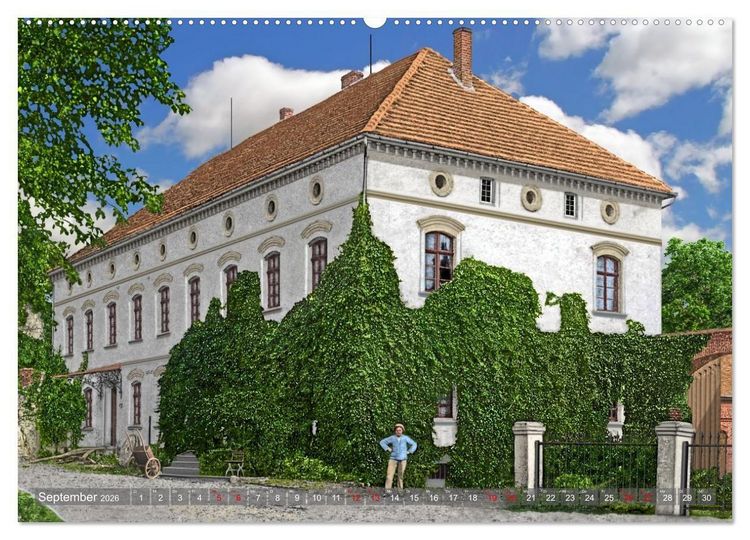Produktbild: Altmark um 1900 - Orte zur Kaiserzeit in Farbe &ndash; kolorierte Fotografien (Wandkalender 2026 DIN A2 quer), CALVENDO Monatskalender