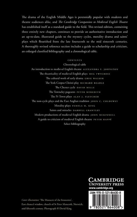 Produktbild: The Cambridge Companion to Medieval English Theatre