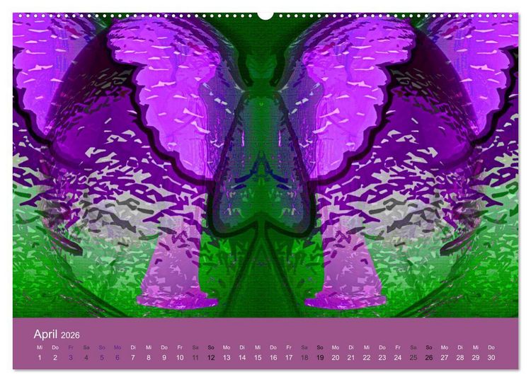 Produktbild: AUF ENGELSFL&Uuml;GELN (Wandkalender 2026 DIN A2 quer), CALVENDO Monatskalender