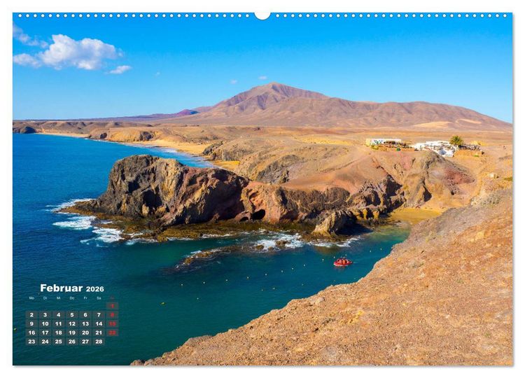 Produktbild: Lanzarote - Land der schwarzen Erde (Wandkalender 2026 DIN A2 quer), CALVENDO Monatskalender