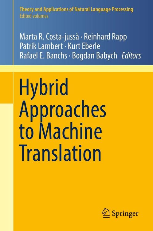 Produktbild: Hybrid Approaches to Machine Translation