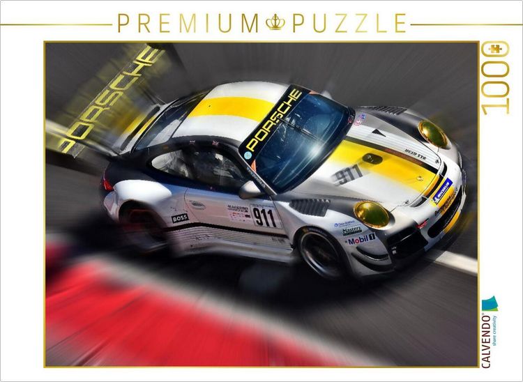 Produktbild: CALVENDO Puzzle Porsche 911 GT3 - der Sportwagen ist in zahllosen Wettbewerben unterwegs. | 1000 Teile Lege-Gr&ouml;&szlig;e 64x48cm Foto-Puzzle f&uuml;r gl&uuml;ckliche S