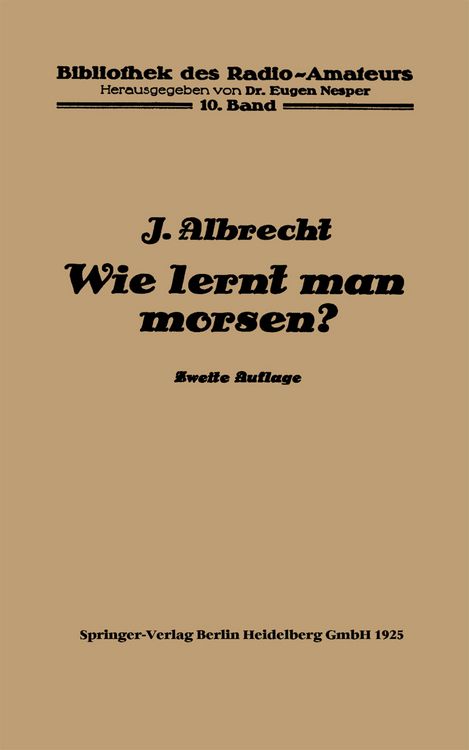 Produktbild: Wie lernt man morsen?