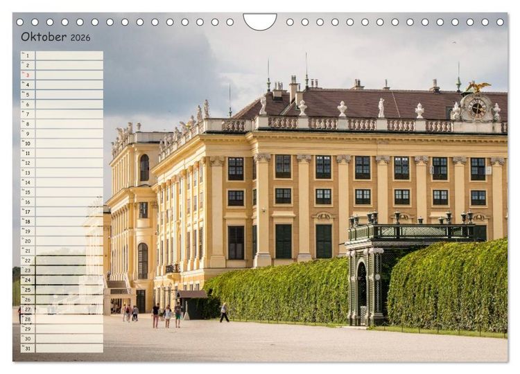 Produktbild: Wien f&uuml;r Liebhaber und Interessierte (Wandkalender 2026 DIN A4 quer), CALVENDO Monatskalender