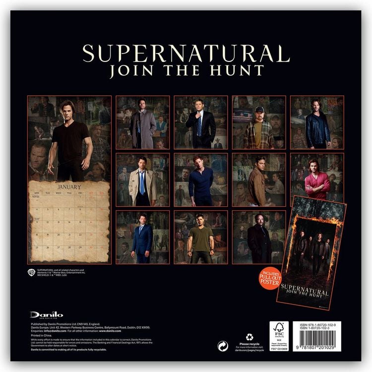 Produktbild: Supernatural &ndash; Zur H&ouml;lle mit dem B&ouml;sen &ndash; Kalender 2027