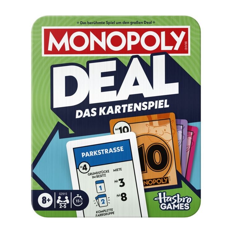 Produktbild: MONOPOLY Kartenspiel Deal Metalldose