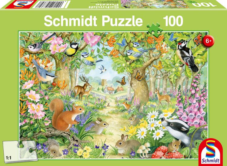 Produktbild: Puzzle Schmidt Spiele Tiere im Wald 100 Teile