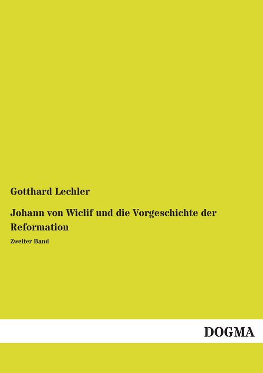 Produktbild: Johann von Wiclif und die Vorgeschichte der Reformation