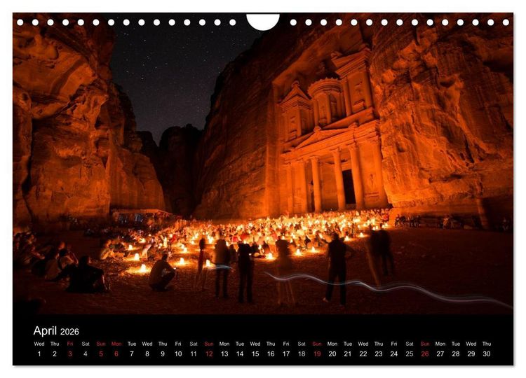 Produktbild: Monuments of Jordan 2026 (Wall Calendar 2026 DIN A4 landscape), CALVENDO 12 Month Wall Calendar