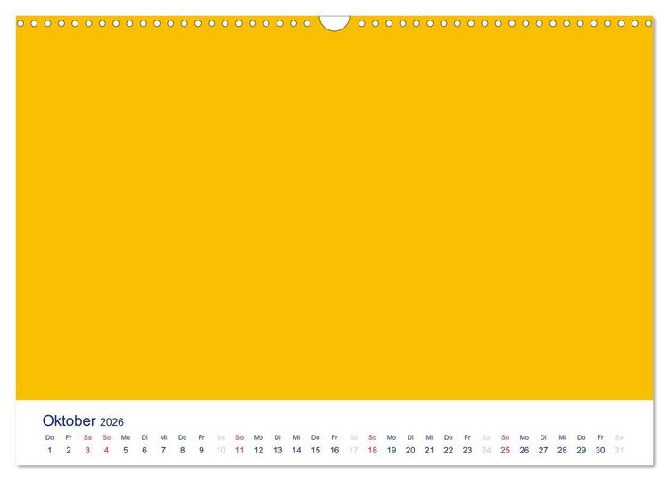Produktbild: Farbiger Bastelkalender (Wandkalender 2026 DIN A3 quer), CALVENDO Monatskalender