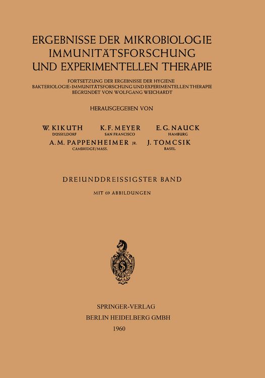 Produktbild: Ergebnisse der Mikrobiologie Immunit&auml;tsforschung und Experimentellen Therapie