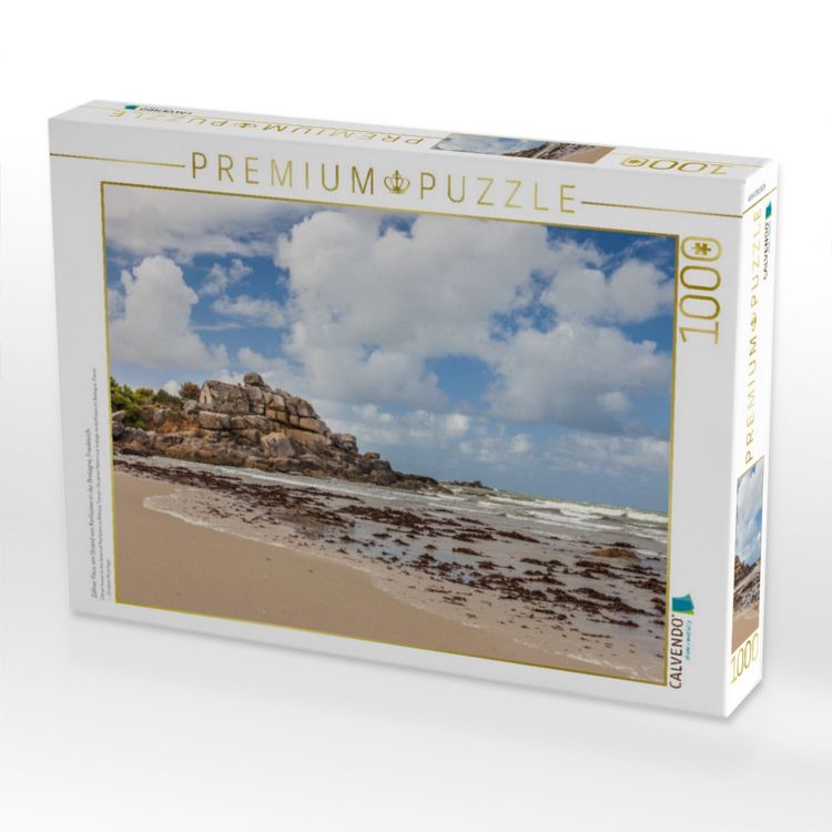 Produktbild: CALVENDO Puzzle Z&ouml;llner Haus am Strand von Kerfissien in der Bretagne, Frankreich | 1000 Teile Lege-Gr&ouml;&szlig;e 64x48cm Foto-Puzzle f&uuml;r gl&uuml;ckliche Stunden