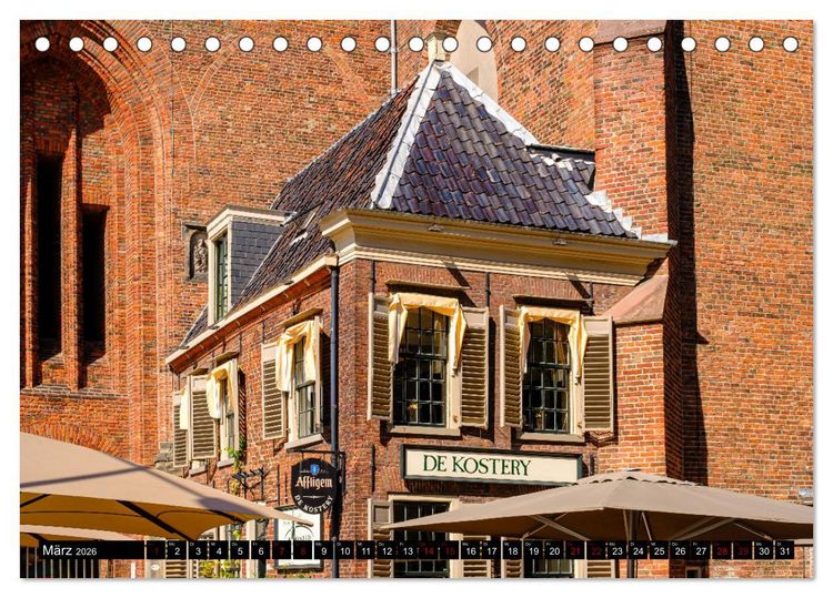 Produktbild: Ein Blick auf Groningen (Tischkalender 2026 DIN A5 quer), CALVENDO Monatskalender