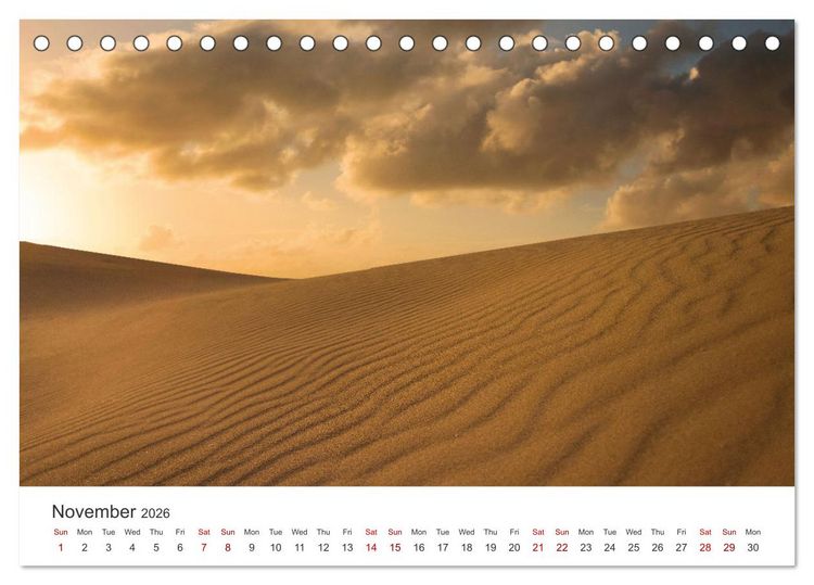Produktbild: Fuerteventrua The volcanic island (Desk Calendar 2026 DIN A5 landscape), CALVENDO 12 Month DeskCalendar