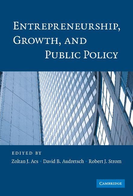 Produktbild: Entrepreneurship, Growth, and Public Policy