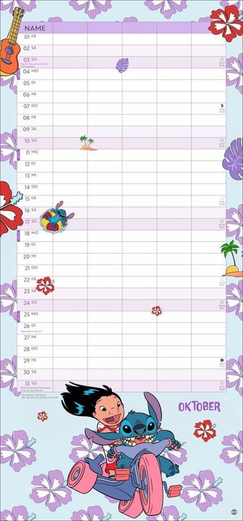Produktbild: Stitch Familienplaner 2027