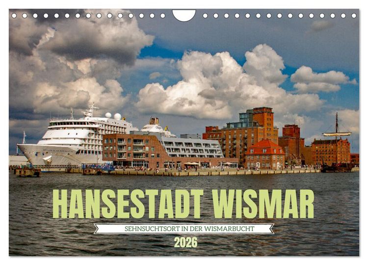 Produktbild: Hansestadt Wismar - Sehnsuchtsort (Wandkalender 2026 DIN A4 quer), CALVENDO Monatskalender