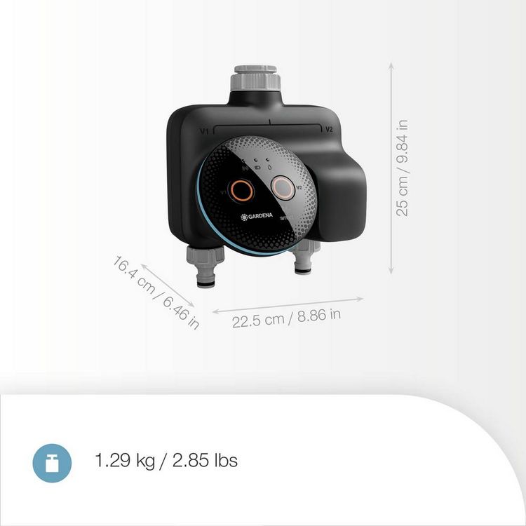 Produktbild: GARDENA 19044-20smart Dual Water Control Set Bew&auml;sserungssteuerung