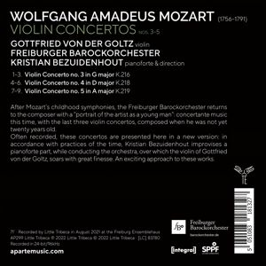 Produktbild: Mozart: Violin Concertos Nos. 3-5