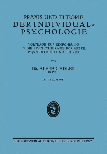 Produktbild: Praxis und Theorie der Individualpsychologie