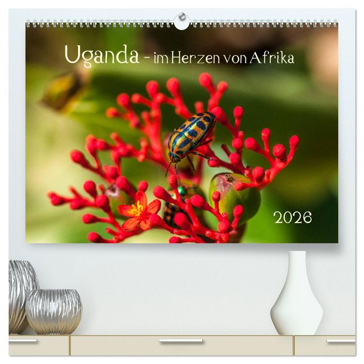Produktbild: Uganda - im Herzen von Afrika (hochwertiger Premium Wandkalender 2026 DIN A2 quer), Kunstdruck in Hochglanz