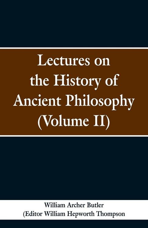 Produktbild: Lectures on the History of Ancient Philosophy (Volume II)