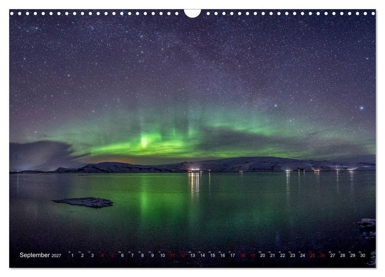 Produktbild: Aurora Borealis - Lichter des Nordens (Wandkalender 2027 DIN A3 quer), CALVENDO Monatskalender