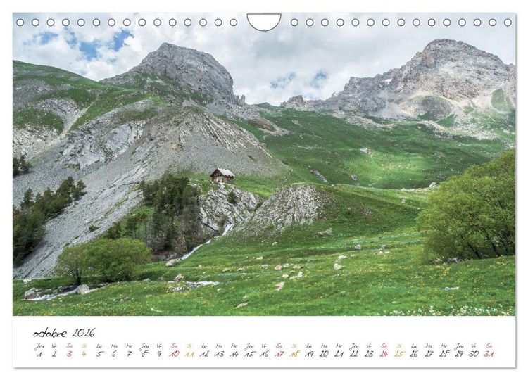 Produktbild: Sur la route des Grandes Alpes, la vall&eacute;e de la Guisane (Calendrier mural 2026 DIN A4 vertical), CALVENDO calendrier mensuel