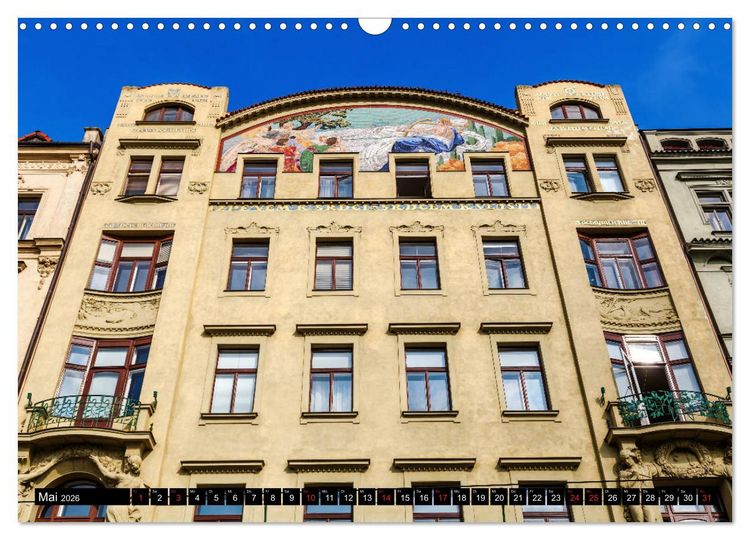 Produktbild: Jugendstilarchitektur - ein Bilderbogen quer durch Europa (Wandkalender 2026 DIN A3 quer), CALVENDO Monatskalender