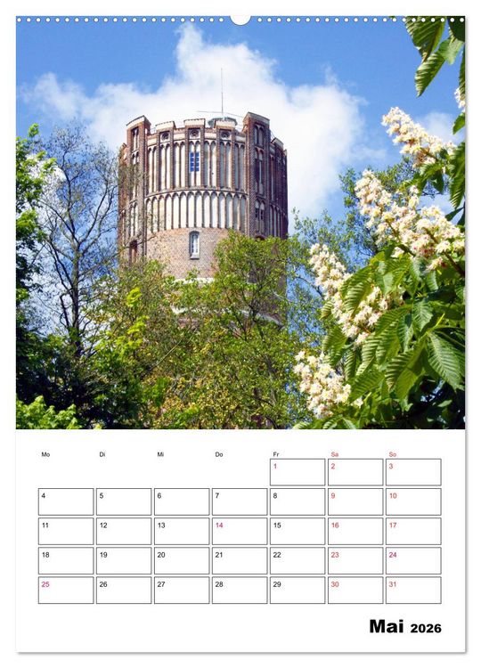 Produktbild: L&uuml;neburg, von der sch&ouml;nsten Seite (Wandkalender 2026 DIN A2 hoch), CALVENDO Monatskalender