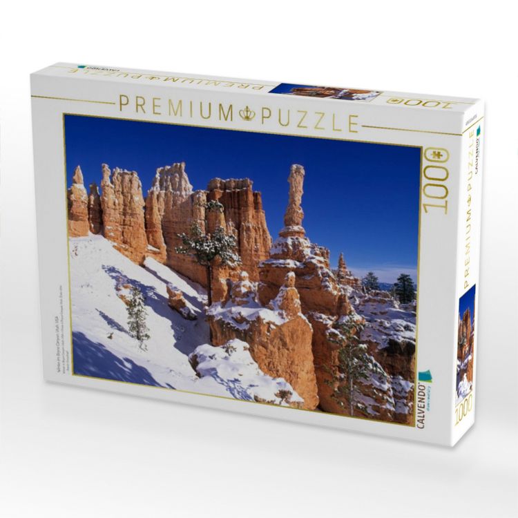 Produktbild: CALVENDO Puzzle Winter im Bryce Canyon, Utah, USA | 1000 Teile Lege-Gr&ouml;&szlig;e 64x48cm Foto-Puzzle f&uuml;r gl&uuml;ckliche Stunden