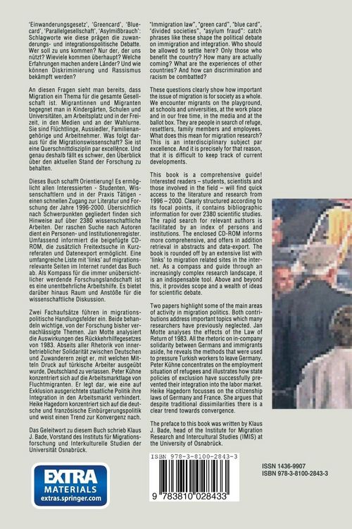 Produktbild: Einwanderung im Spiegel sozialwissenschaftlicher Forschung