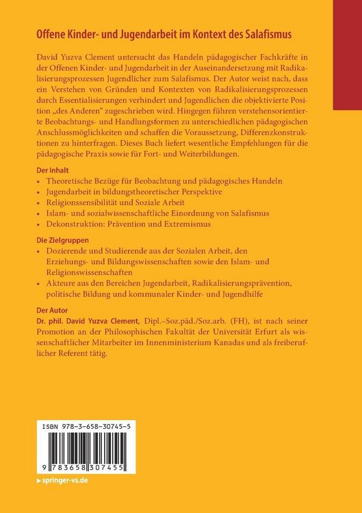 Produktbild: Offene Kinder- und Jugendarbeit im Kontext des Salafismus