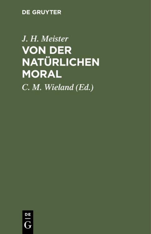 Produktbild: Von der nat&uuml;rlichen Moral