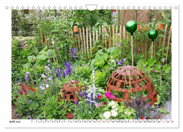Produktbild: &Agrave; la cl&ocirc;ture du jardin (Calendrier mural 2026 DIN A4 vertical), CALVENDO calendrier mensuel