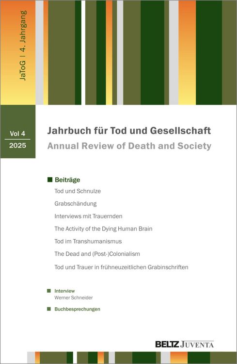 Produktbild: Jahrbuch f&uuml;r Tod und Gesellschaft 2025