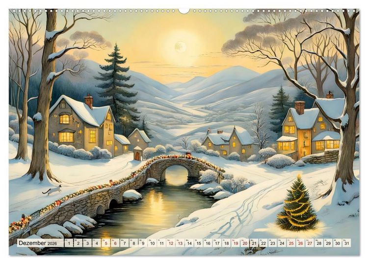 Produktbild: Pfade zum Horizont - Pastelltr&auml;ume der Natur in allen Jahreszeiten (Wandkalender 2026 DIN A2 quer), CALVENDO Monatskalender