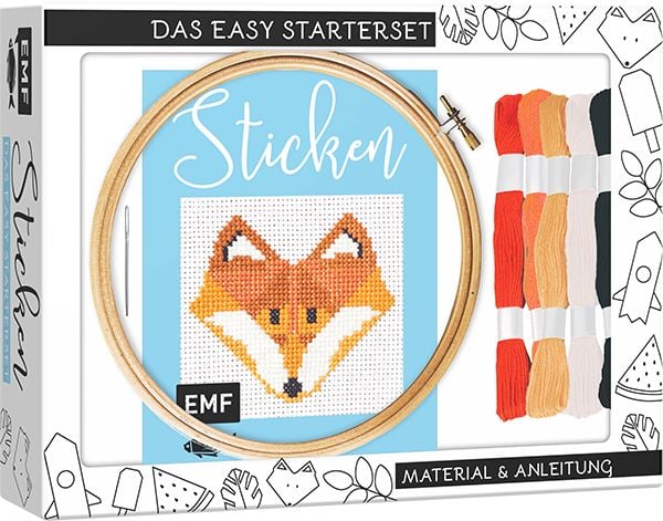 Produktbild: Sticken &ndash; das Easy Starterset f&uuml;r dekorative Kreuzstichmotive