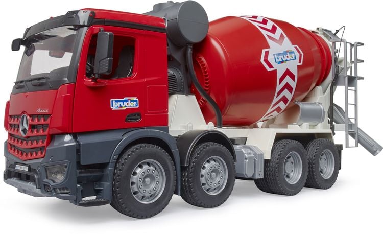 Produktbild: Bruder Baufahrzeug Modell Mercedes Benz Arocs Betonmischer Fertigmodell LKW Modell
