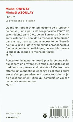 Produktbild: Onfray, M: Dieu? : Le Philosohie & le Rabbin