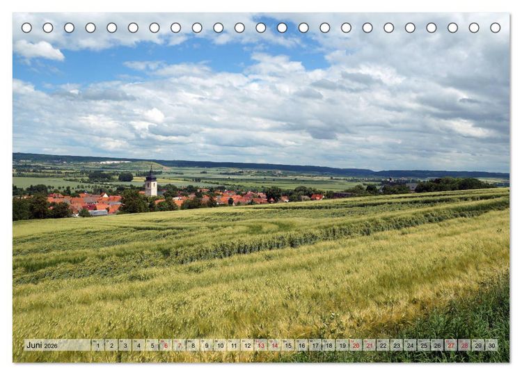 Produktbild: Wunderbares Th&uuml;ringen - Landschaften (Tischkalender 2026 DIN A5 quer), CALVENDO Monatskalender