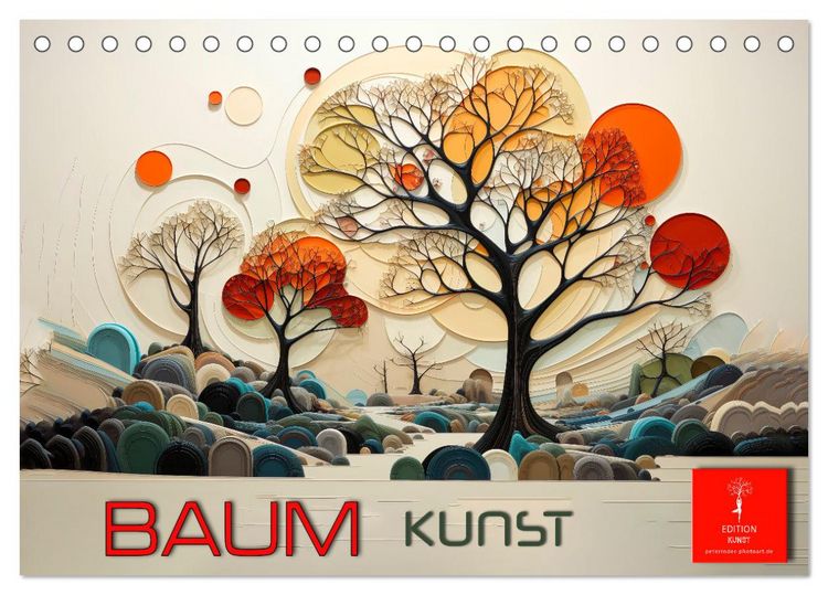 Produktbild: Baum Kunst (Tischkalender 2026 DIN A5 quer), CALVENDO Monatskalender