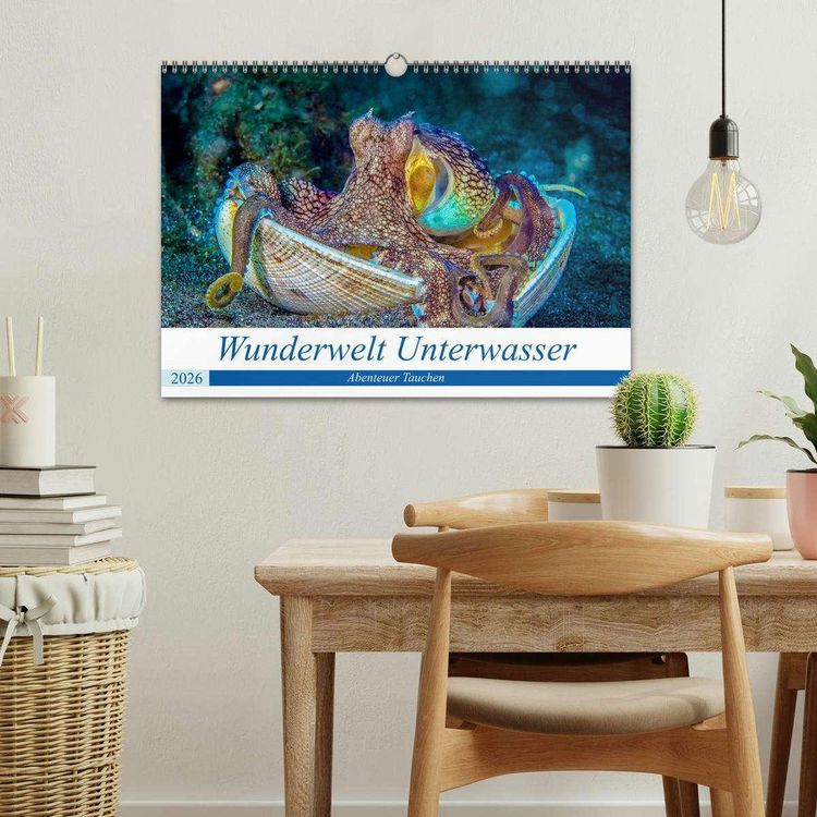 Produktbild: Wunderwelt Unterwasser (Wandkalender 2026 DIN A3 quer), CALVENDO Monatskalender
