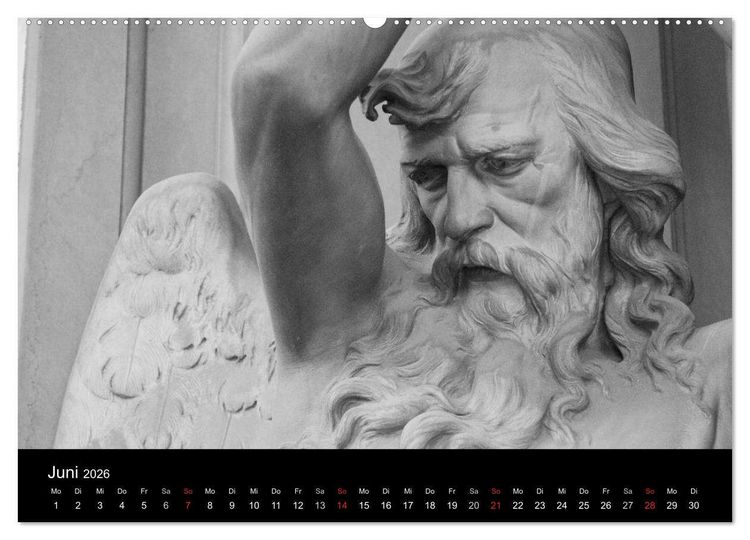 Produktbild: Lebende Steine - Skulpturen auf dem Friedhof Staglieno (Wandkalender 2026 DIN A2 quer), CALVENDO Monatskalender