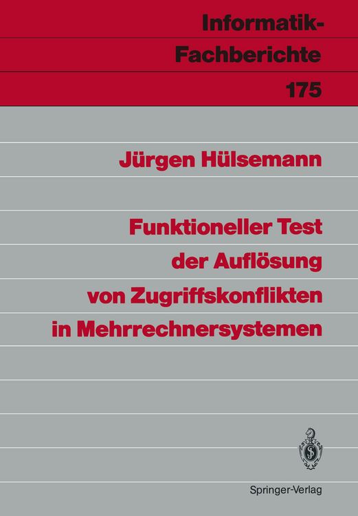 Produktbild: Funktioneller Test der Aufl&ouml;sung von Zugriffskonflikten in Mehrrechnersystemen